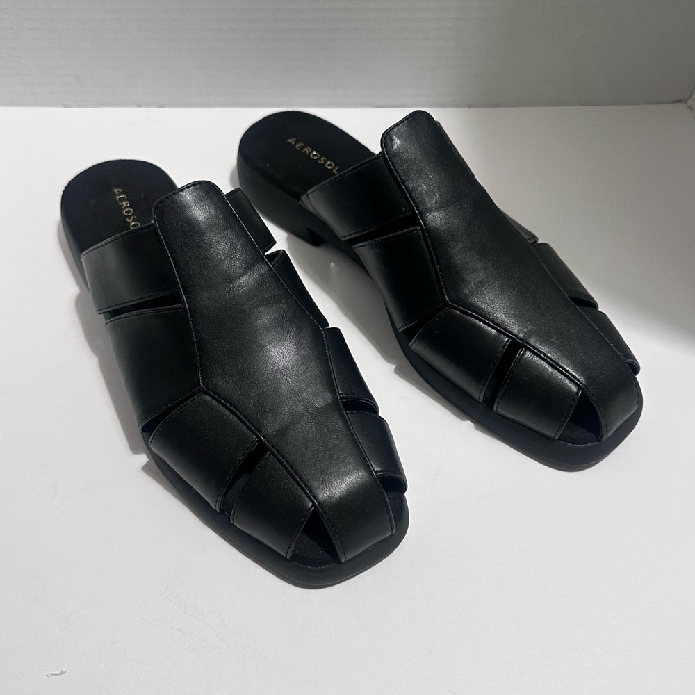 AEROSOLES 4life Women's Black Mules size 10